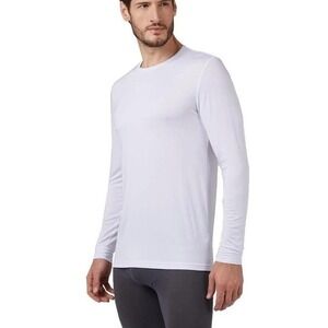 NWOT 32 Degrees Heat Men's L Long Sleeve T Shirt Top Black White 2 Pack